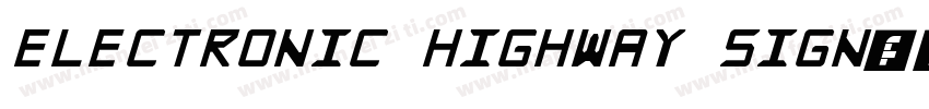 Electronic Highway Sign中文字体转换